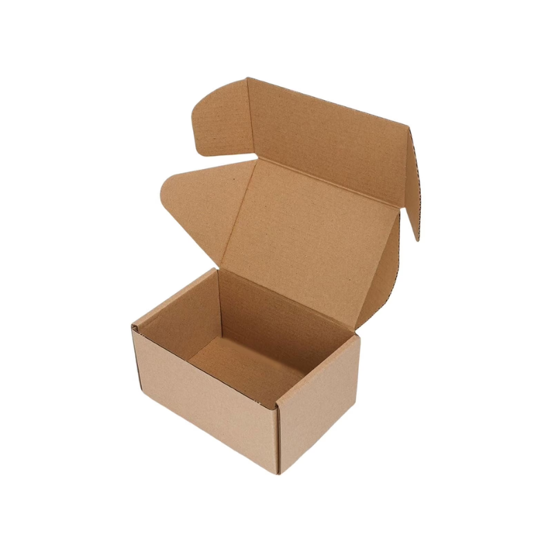 Strong Shipping Boxes 15x10x6cm 1-Count | Kraft Corrugated Cardboard Mailers for E-commerce Small Business | Easy Assembly Brown Moving Box | Mailing Supplies